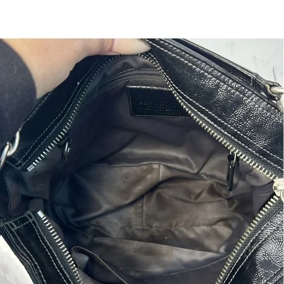 Coach Madison Luxury Designer Logo Tribeca Black Hobo EUC 14127 - Picture 8 of 10